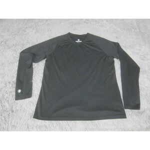 Holloway‎ Shirt Womens Large Black Long Sleeve Athletic Performance Top Workout